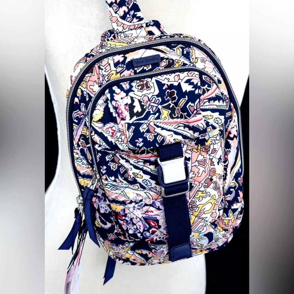 NEW w/TAGS Vera Bradley Utility Sling Backpack Travel & Casual Bag Light…
